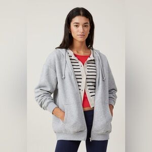 ATM Anthony Thomas Melillo Light Gray Women's Hoodie